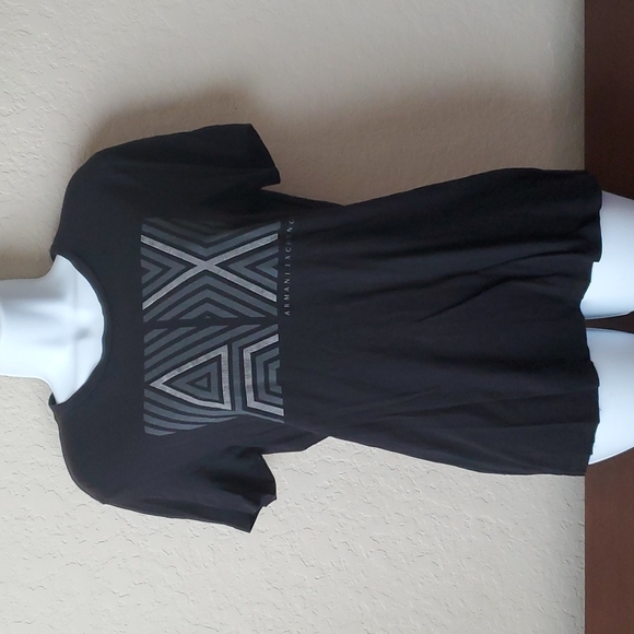 4/$20 Armani Exchange A | X black logo womans tshirt - Picture 1 of 9